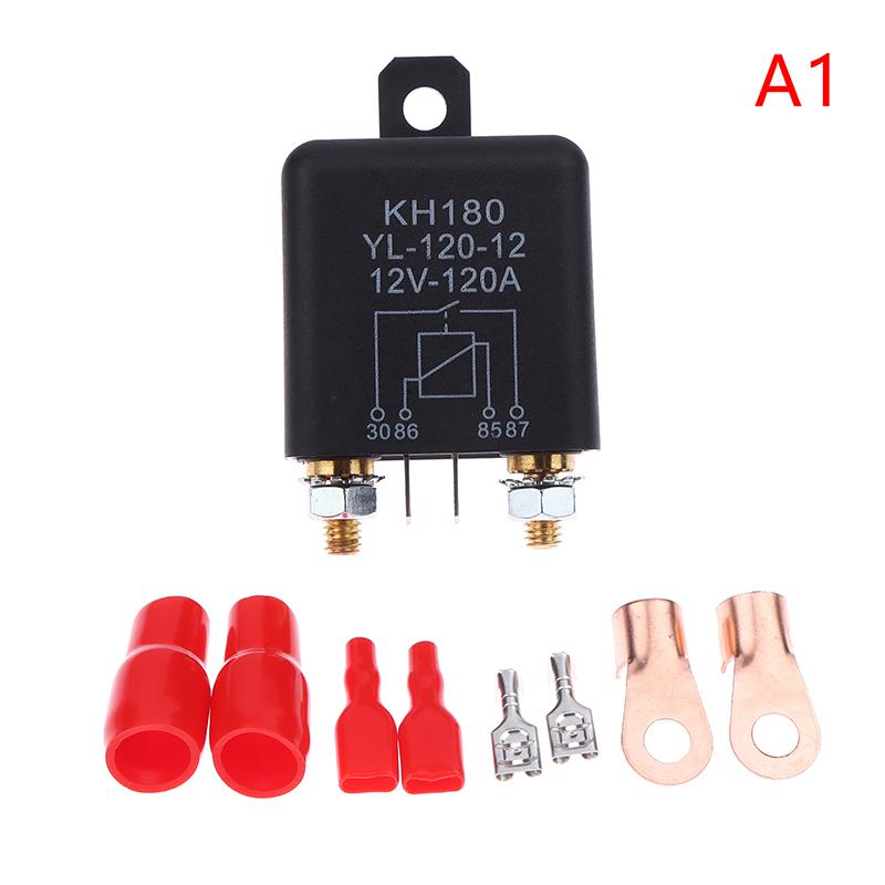 1 Piece Car Battery Separator Coupler Power Switches 4Pin Dual Battery Isolator Relay 120A 200A 12V 24V Battery Circuit Cutter