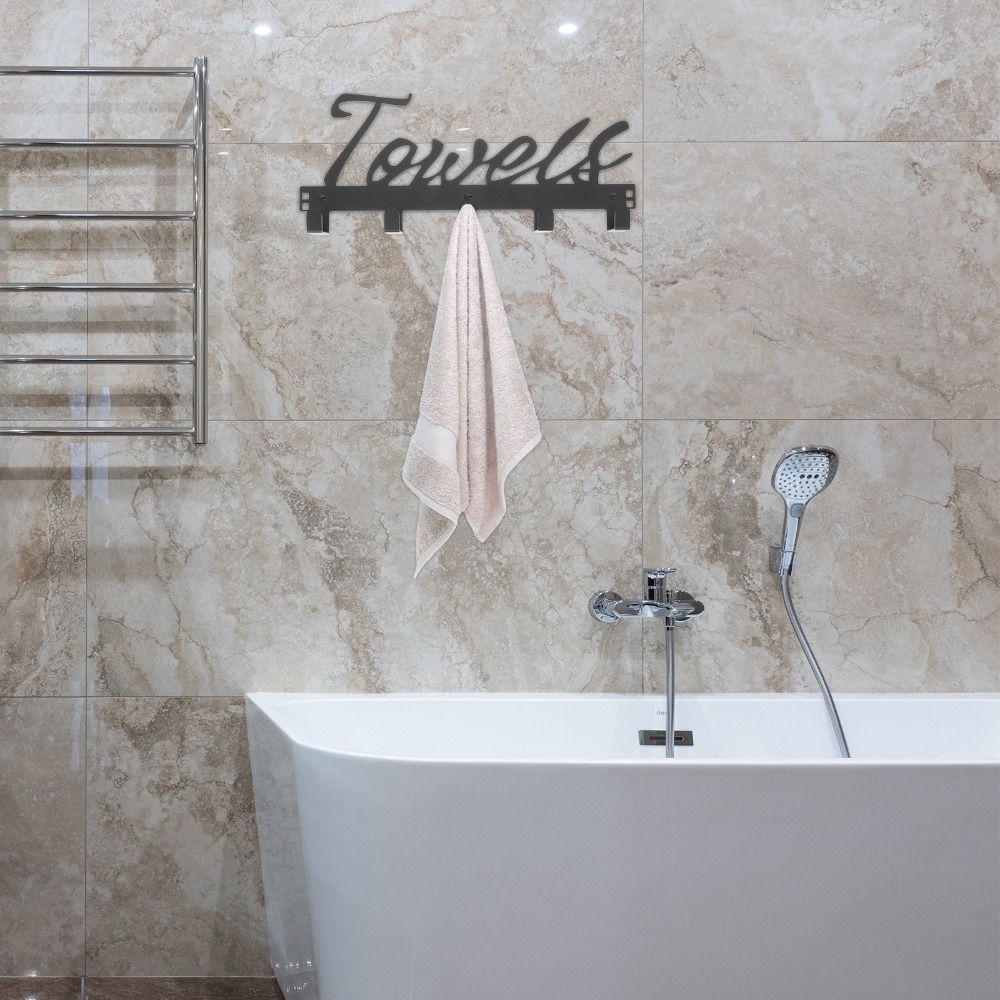 No-Punch Bathroom Coat Hooks Wall Mounted Door Hooks Bath Towel Storage Rack Toilet