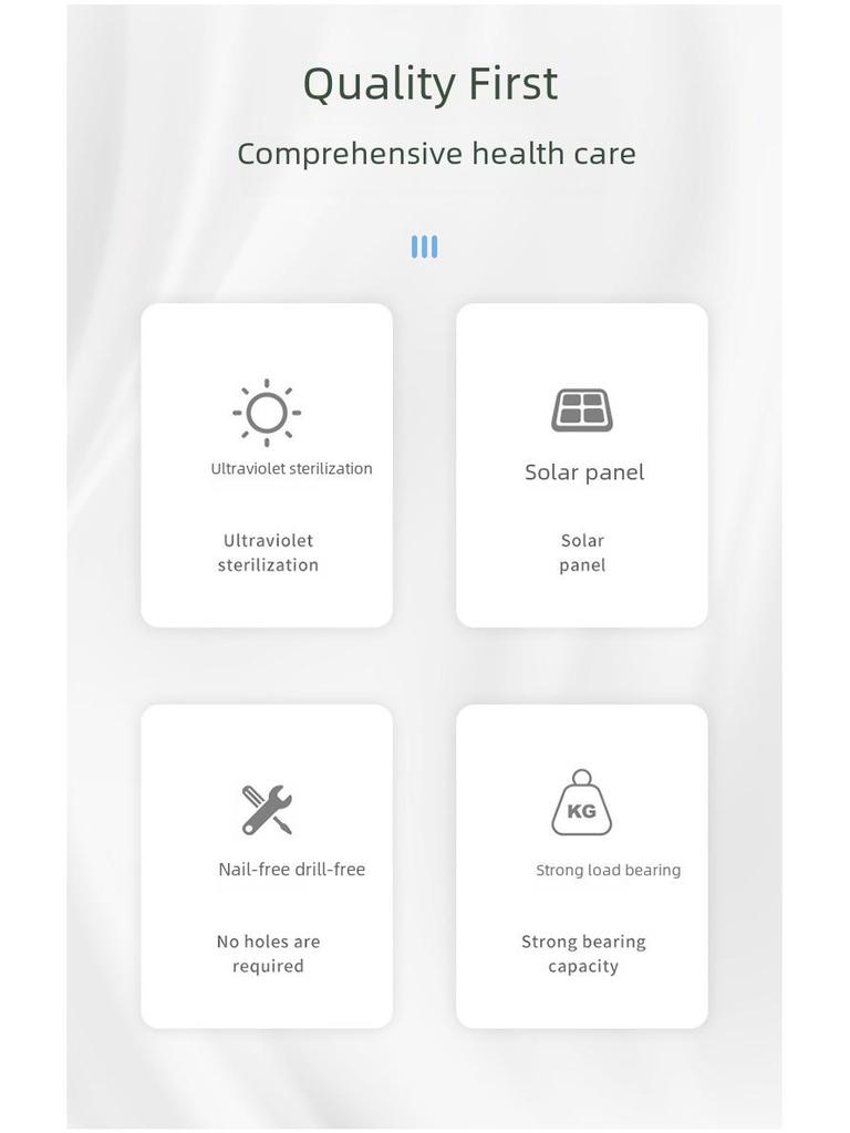 Stylish Wall-Mounted UV Disinfection Toothbrush Holder with Cup