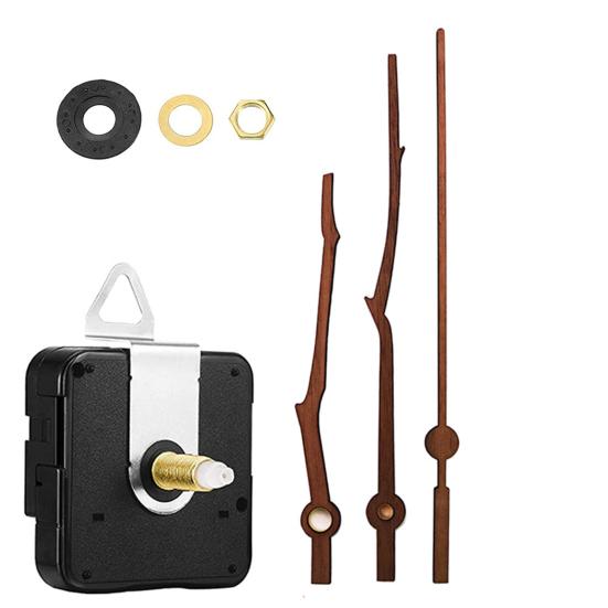 1 Set Clock Accessories Mute Repair Parts Decorative Quartz Clock Mechanism Movement Pointer Long Shaft DIY Kit for Home