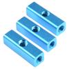 1/4in 2Way 5 Port Air Compressor Hose Inline Manifold Block Splitter Fitting 3pcs