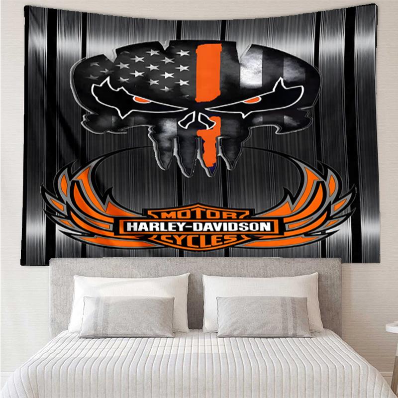 Harley-davidson Motorcycle Artwork Tapestry Room Decoration Wall Hanging for Living Room Bedroom, dormitory, Birthday and Christmas gifts