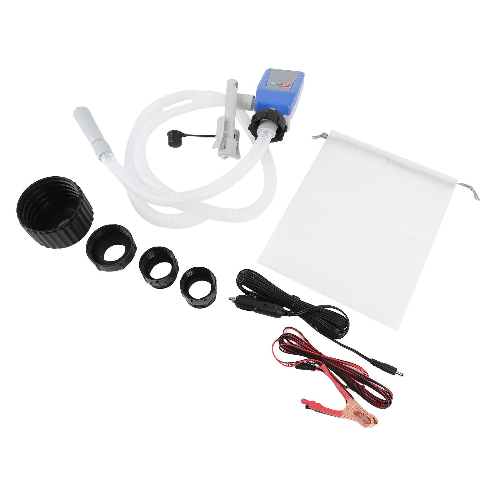 

Fuel Transfer Pump with Auto Stop 3.2GPM Gas Transfer Pump with 4 Adaptors 51inch Long Hose for Gasoline Derv Kerosene