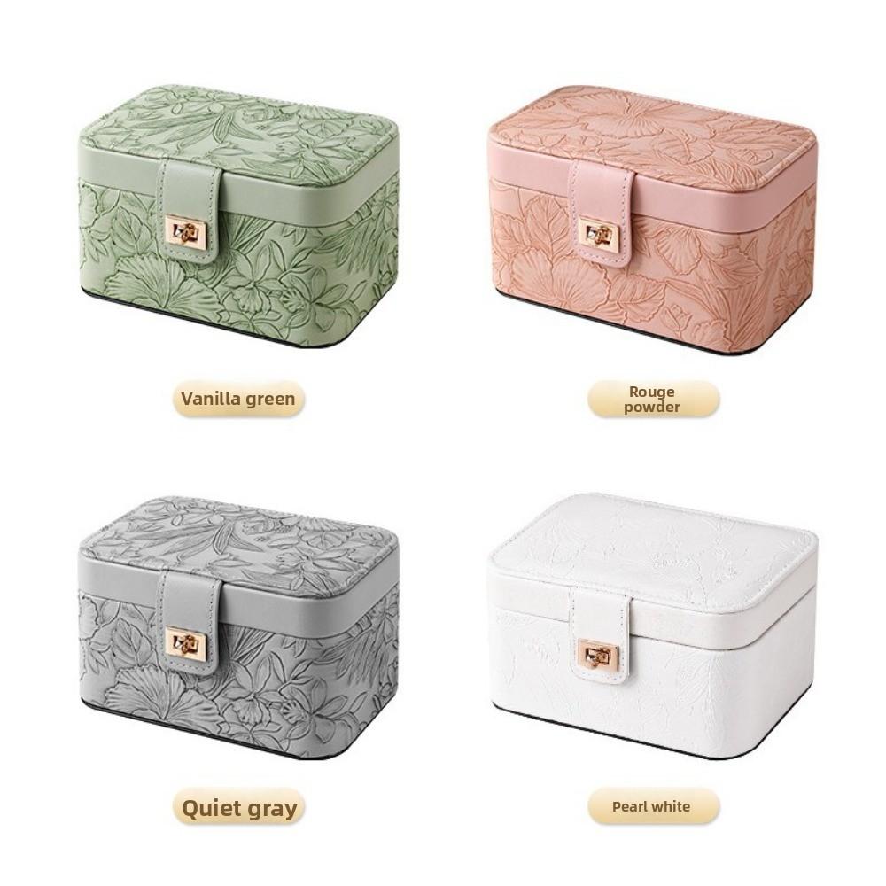 Jewelry Box Pattern Bracelet Storage Box Travel Large Capacity Jewelry Ring Necklace Packaging Box