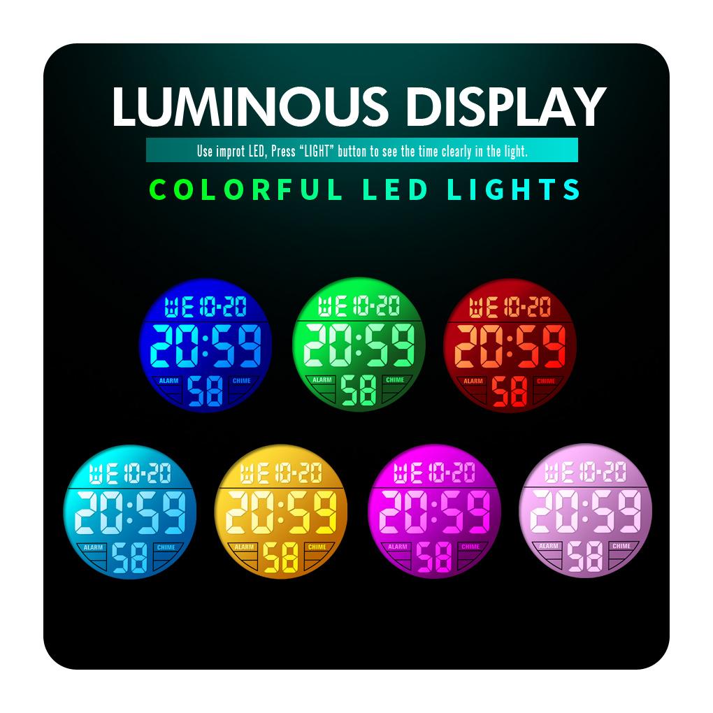 SKMEI Children Chronograph LED Electronic Digital Watch Sports Watches Waterproof Kids Wristwatch For Boys Girls Relogio Infanti