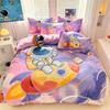Cartoon Astronaut Duvet Cover Set 2Pcs, Queen Size Space Planet Printed Bedding Comforter Covers Set With Pillowcase 75*50Cm