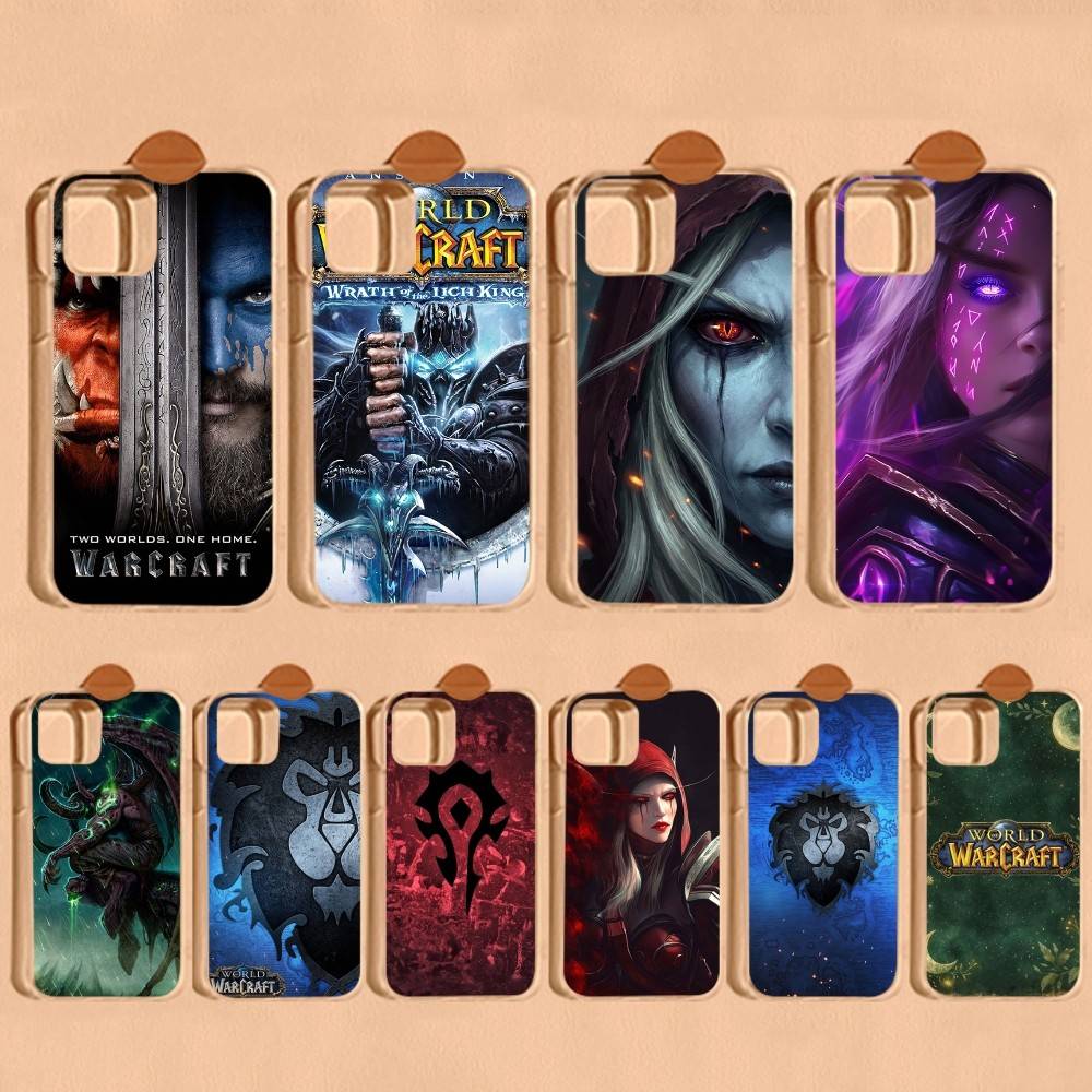 W-World Of W-Warcraft Game Retro Fit For IPhone 16 15 Promax Phone Case IPhone 14 11 12 High End 13 Pro Silicone