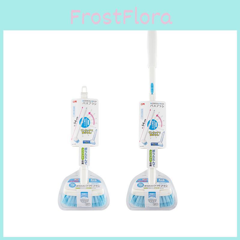 Foldable Long Handle Floor Brush For Bathroom Wall And Tile Cleaning