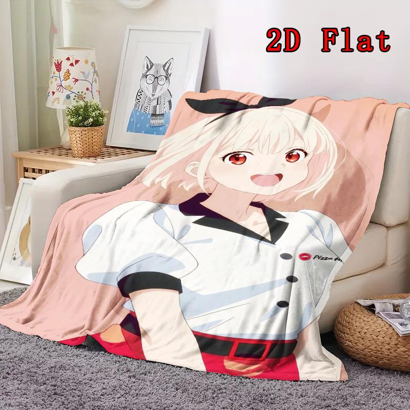 LycorisRecoil 2D Flat Pattern Flannel Blanket High quality All Seasons Warmth and Comfort Perfect for Christmas Gifts.NMT0928112