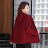 Yalu Mom's Plaid Hooded Zipper Jacket