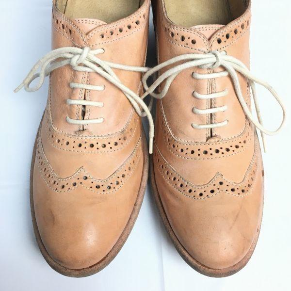 FRYE Dámské boty Full Brogue Wingtip s vysokým podpatkem Hnědé velikost 9B(POUŽITÝ)