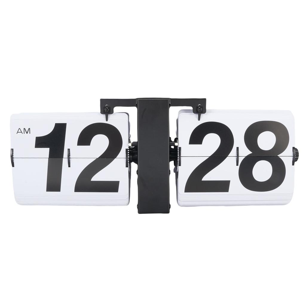 Digital Flip Down Clock 12H Vintage Automatic Mechanical Flip Desk Clock for Home Office Decor