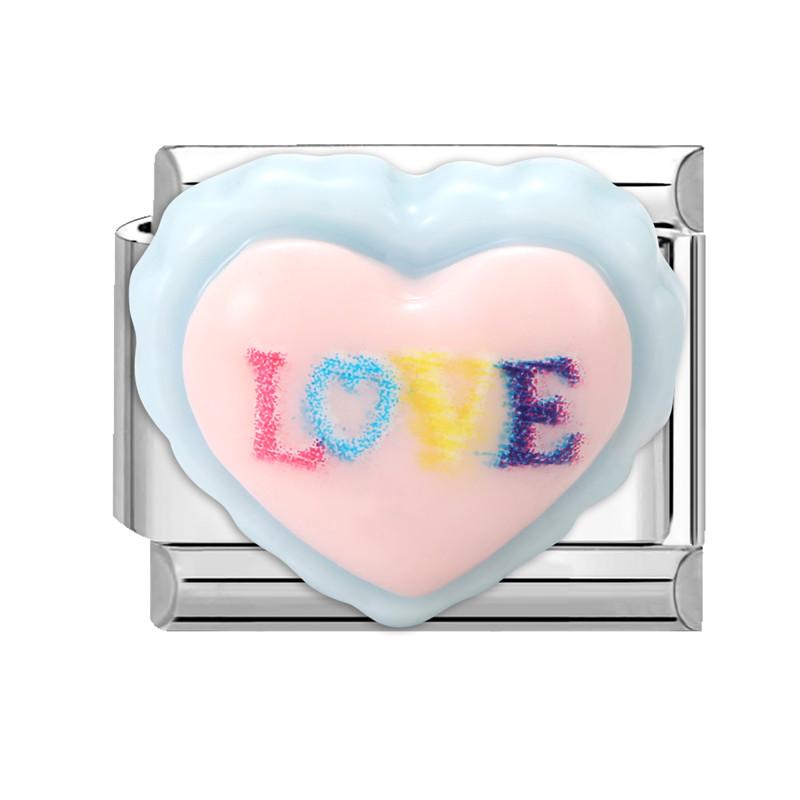 Fashion Heart Bow Knot Butterfly Star Rose Flowers Italian Charm Links Fit 9mm Stainless Steel Bracelet Women DIY Making Gift