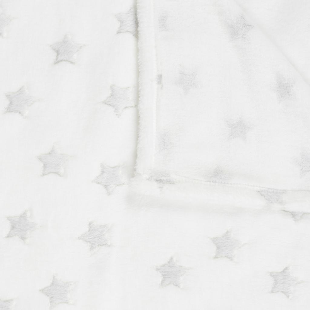 Les Trésors De Lily [A1454] - Designer-Plaid 'Ein Stern ist geboren' weiß - 120x150 cm