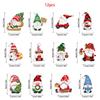 5D Painting Christmas Ornaments Christmas Art Painting Pendant Kit Resin Material Decoration Tool For Christmas Tree Key Chain