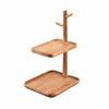 Two-Tier Tabletop Storage Organizer Elegant Tiered Tray Stand Easy to Clean