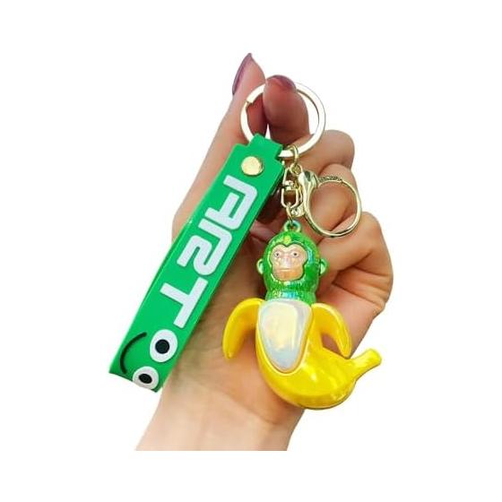 [happykau] Italian Brainlot Keychain Tuntuntunsahoor 3D PVC Material for Boys Girls Children Lightweight and Durable Cute Keychain Stylish Bag