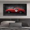 Vintage Car Poster Ferraris Classic Racing F1 Race Car Artwork Wall Art Picture Print Canvas Painting For Home Living Room Decor