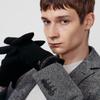 Men S gloveS Black Wool Smartphone Touch gloveS Dcgv3f100bk