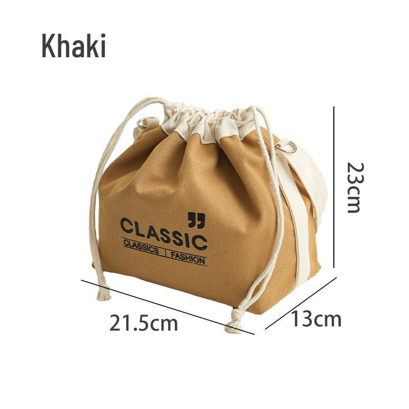 NuFeng Japanese Style Canvas Insulated Lunch Bag