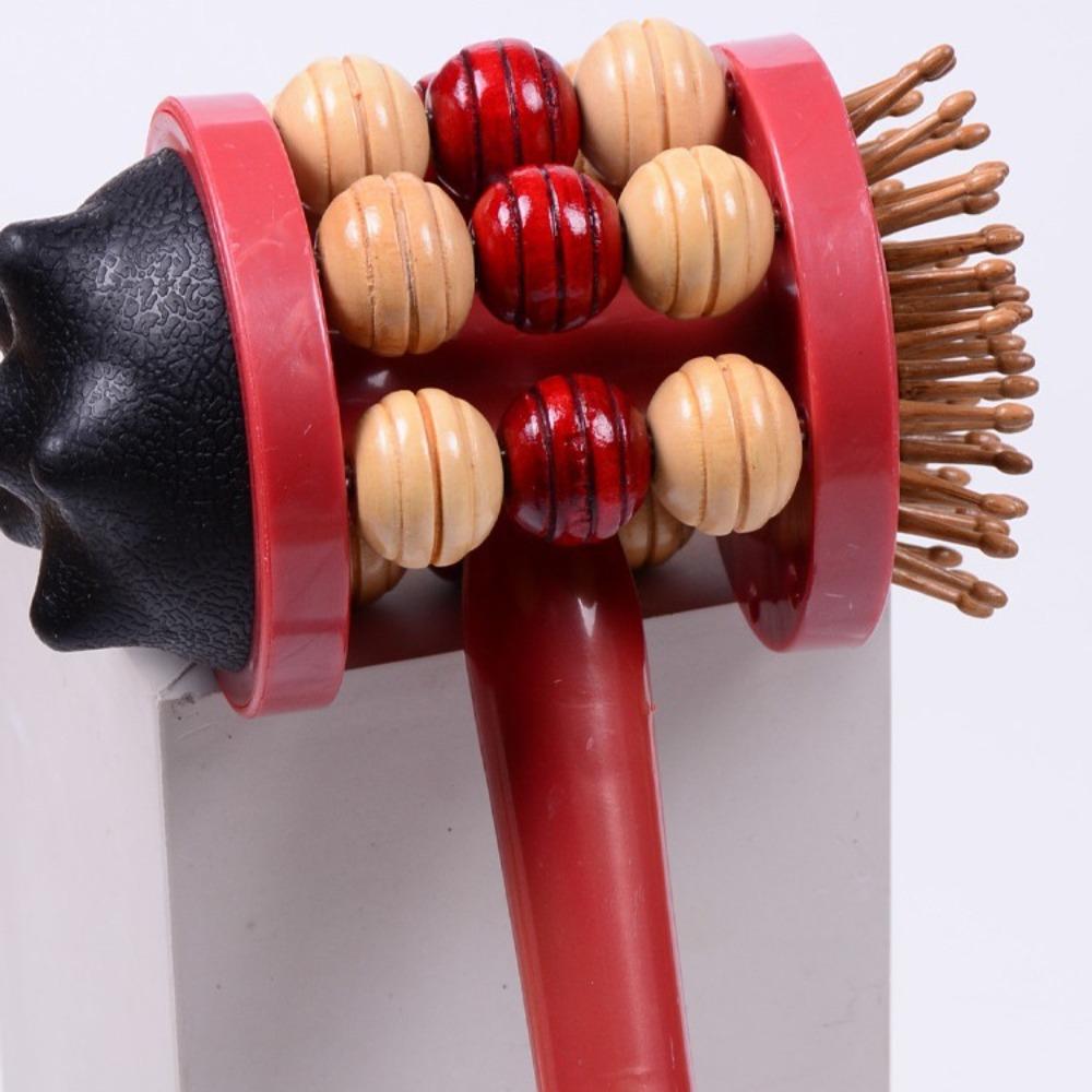 Çift Taraflı Masaj Vurma Sırt Vurma Vurma Vurma Akupunktur Noktası Meridyen Vurma Çubuğu El Tipi Rulo Masaj Vurma