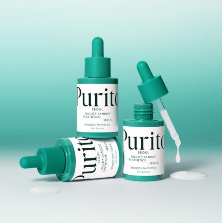 Purito SEOUL Mighty Bamboo Panthenol Serum 30ml – Barrier Repair & Hydrating Care for Sensitive Skin