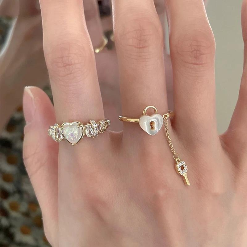 Stylish And Delicate Womens Ring Featuring Elegant Camellia And Opal Shimmering