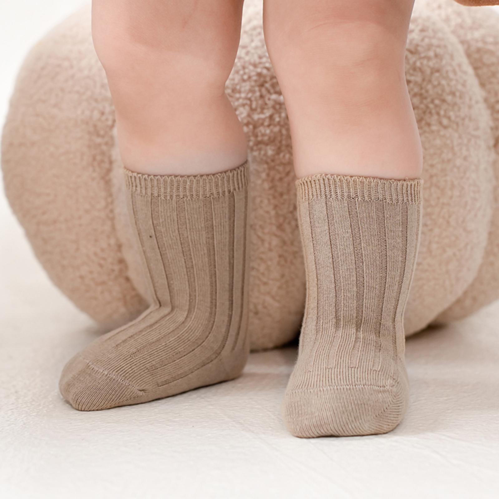 

Toddler Baby Girls Knit Warm Socks Casual Cute Cotton Socks Children Thickened Warm Socks Breathable Party Wedding Pography 0-6 Months