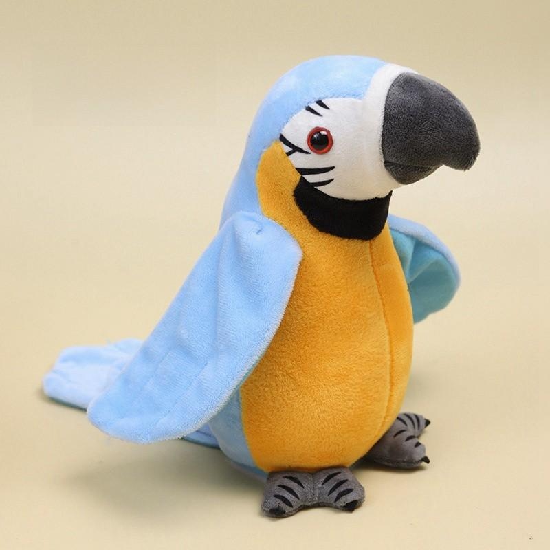 Realistic Parrot Plush Toy Stuffed Doll With Talking Voice Interactive Recording