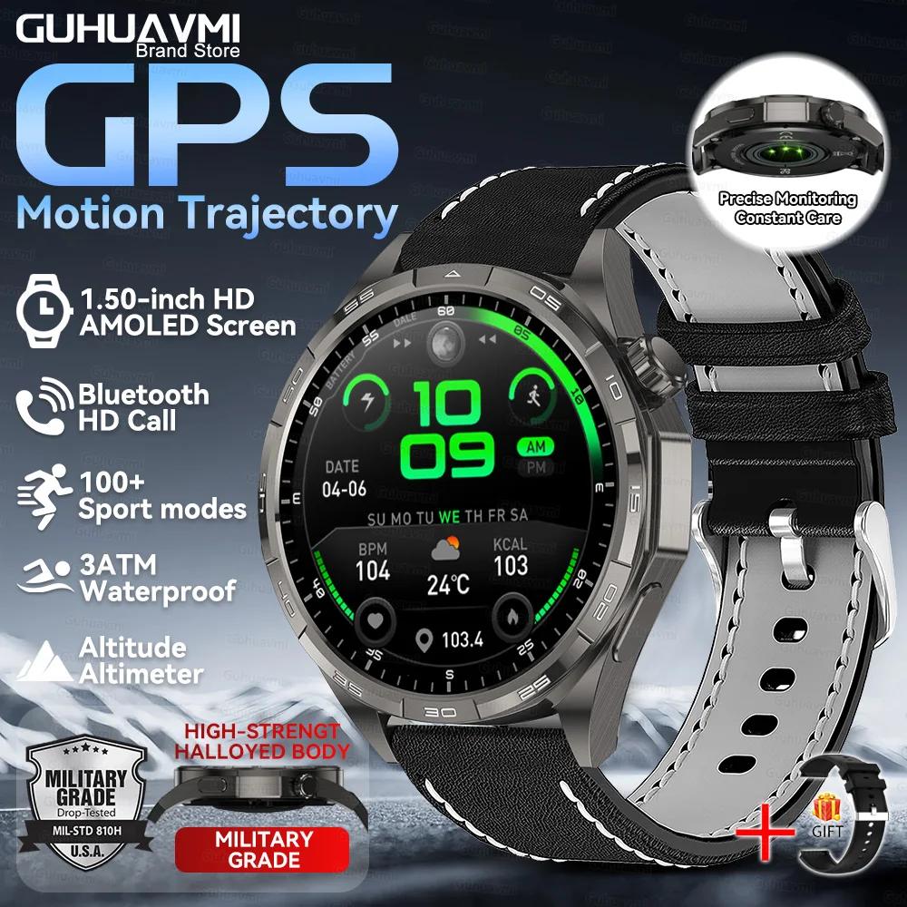 Watch 6 Pro Bluetooth Call Smartwatch 1.50'' AMOLED GPS motion trajectory Heart Rate Outdoor Sports GT Smart Watch men