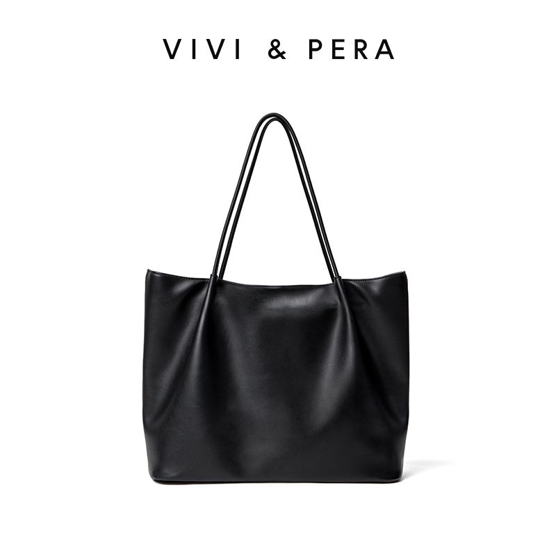 

Viviipera Large Capacity Minimalist Support Wrinkle Volume Casual Normcore Black