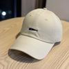 New embroidered soft-top baseball cap for men and women couples versatile face small sunshade cap curved brim dome tide