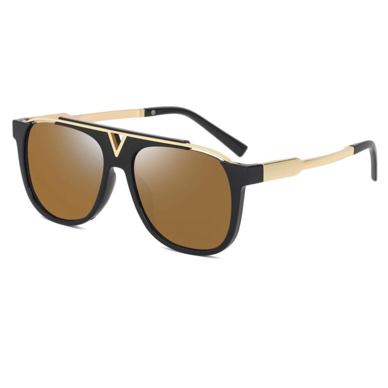 Large Frame Sunglasses Men'S Mascot Contrasting Color Glasses Legs Sunglasses Men'S Tide Z0936E