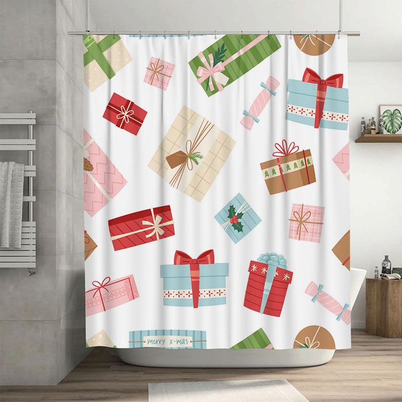 

Tu Floral Shower Curtain Botanical Print Bathroom Decor Nature Theme Waterproof Fabric Liner Vintage Farmhouse Style Backdrop W60H190(CM)-1 Pcs