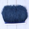1 Meter Ostrich feather Trim Ribbon Dyed Various Long Ostrich Fringe 8-10CM feathers for crafts Dress/skirt Sewing Accessory