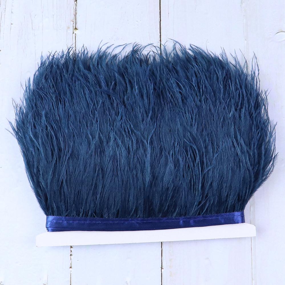 1 Meter Ostrich feather Trim Ribbon Dyed Various Long Ostrich Fringe 8-10CM feathers for crafts Dress/skirt Sewing Accessory