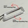 12PCS Alloy Square Porthole w PVC Lens Model Miniature Boat Windows Length 20/17/14.5/11.5mm for Simulated Ship Decorative Parts