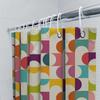 Colorful Geometric Shower Curtain Modern Bath Decor For Home Size Customizable
