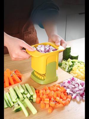 Gemüse- und Obstschneider für den Heimgebrauch – Zwiebel-, Karotten-, Gurken-, Kartoffel- und Schinkenschneider – Pommes-Frites-Maker
