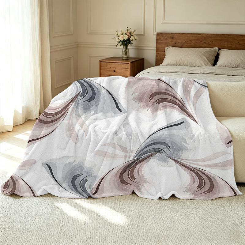 Soft Flannel Fleece Blanket: Breathable, Skin-friendly All-Season Lightweight Throw for Home Office, Elegant Home Decor, Halloween & Christmas Use