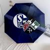 FC Schalke 04  Pattern, Automatic Folding Umbrella, Portable and Foldable Design, 8 Ribs, a Christmas or Birthday Gift.