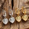 Fashion Heart-Shaped Earrings Minimalist Hoop Earrings Casual Dangle Drop Earrings  Daily Wear