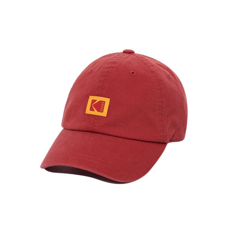 

KODAK Apparel 25SS Square Logo Relaxed Fit Ball Cap RED SM