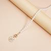 Retro Star Charm Adjustable Chain Necklace Featuring Mixed Materials Pearls Accents Trendy Layering Statement Pieces