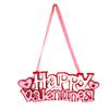 Valentinsdag-skilt Kjærlighet Hjerteform Hengende Dekor Dørplate-Glade skilt Inngangsdør Valentines-dekorasjoner til hjemmet