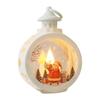 Christmas LED Candle Light Round Hanging Lantern Festive Holiday Ornament Figurine Indoor Home Christmas Party Decoration