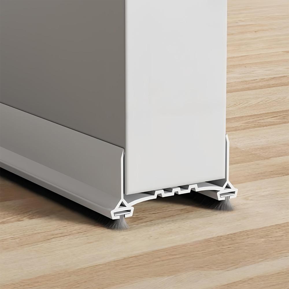 With Brushes Door Draft Stopper 96cm Soundproof Weather Stripping Door Seal Insect Prevention Dustproof Design Door Sweep