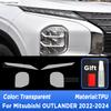 Car Headlight Protection Transparent Repair Anti-Scratch Protective Film TPU Stickers For Mitsubishi OUTLANDER -2024
