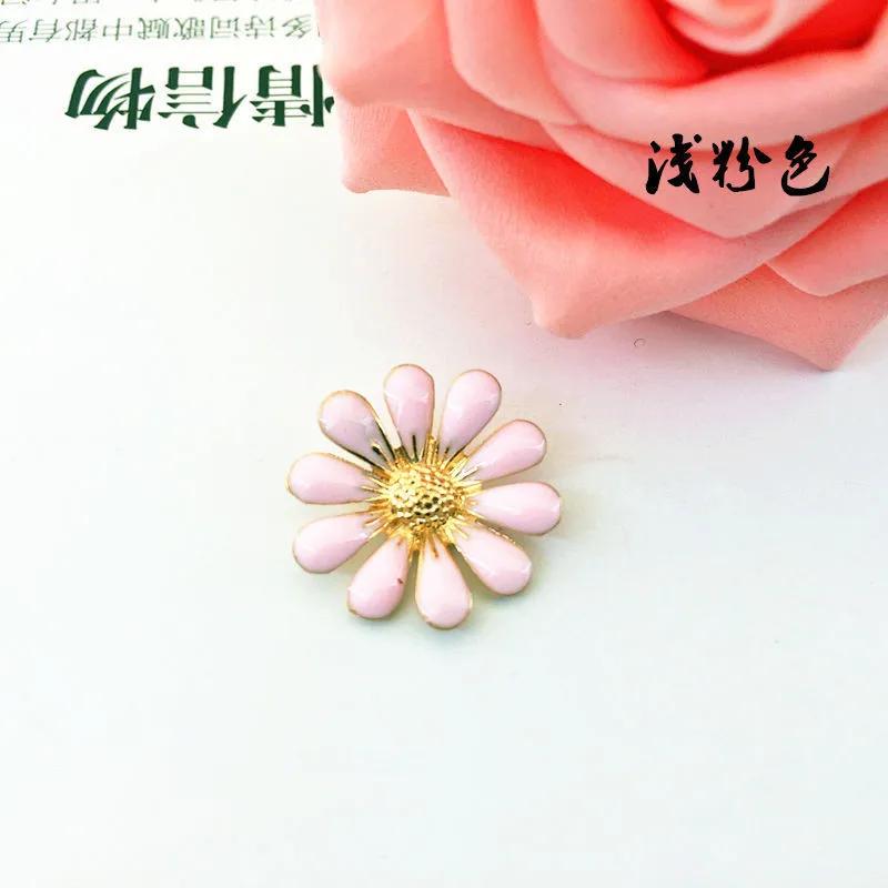 (BT329 20mm)10pcs Mix 8colors Vintage Alloy Rhinestone Buttons Flatback Flower Headband Bowknot Accessory Craft