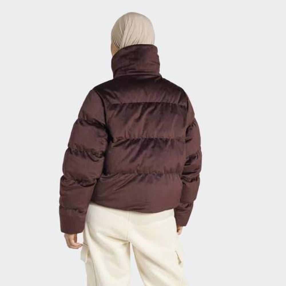 adidas Women S Regen Velvet Down Puffer Jacket Iw8437